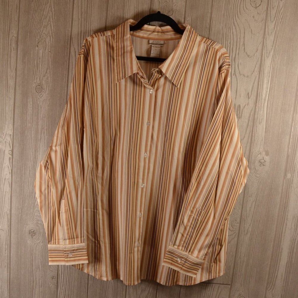 Jessie Sport Long Sleeve Blouse Top 3X PLUS